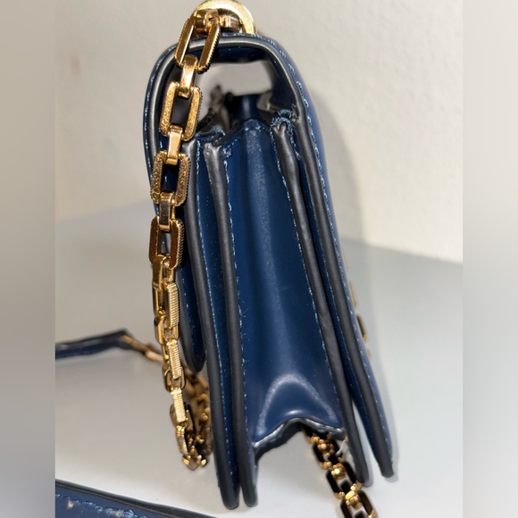 Zara Navy and Gold Crossbody Bag - Picture 12 of 12
